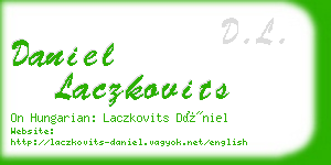 daniel laczkovits business card